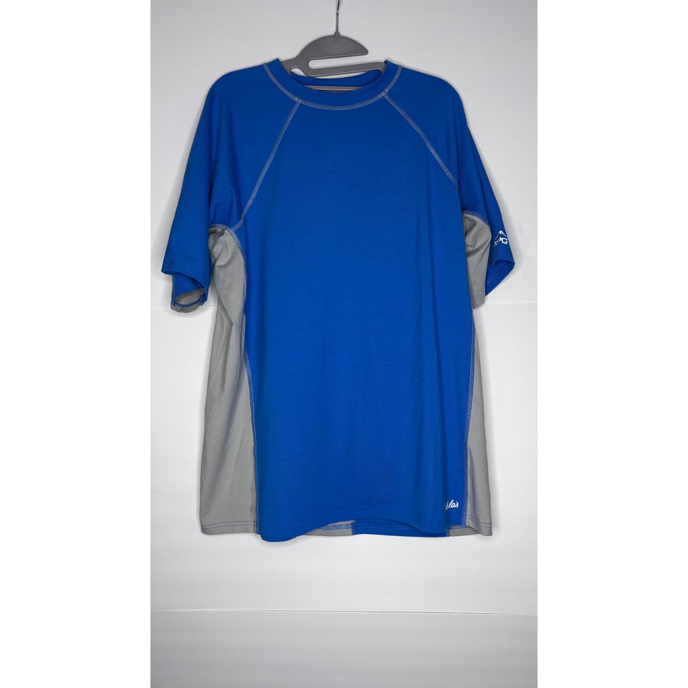 Cabela's XPG Performance Wear Blue Gray Short Sleeve T-Shirt‎ Men's Large